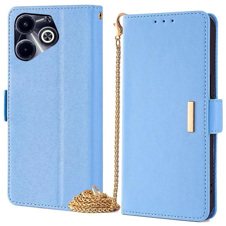 For Infinix Hot 40i Case RFID Blocking Wallet Leather Phone Cover with Chain Shoulder Strap - Blue
For Infinix Hot 40i Case RFID Blocking Wallet Leather Phone Cover with Chain Shoulder Strap - Blue