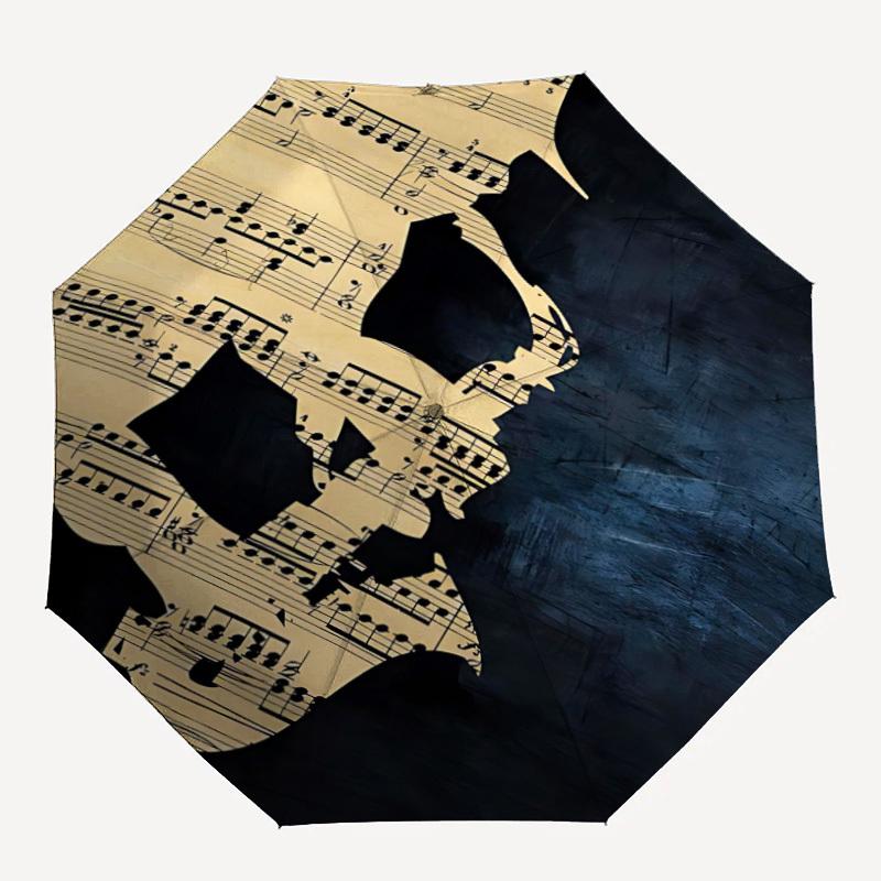 1pc Music Notes Automatic Folding Umbrella, 8-Rib Durable Iron Frame, Compact Travel Umbrella for Women & Men042
1pc Music Notes Automatic Folding Umbrella, 8-Rib Durable Iron Frame, Compact Travel Umbrella for Women & Men042