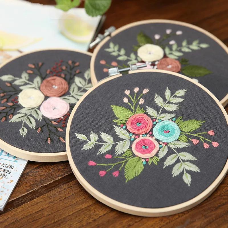 DIY Embroidery Flower Handwork Needlework for Beginner Cross Stitch Kit Ribbon Painting Embroidery Home Decoration B
DIY Embroidery Flower Handwork Needlework for Beginner Cross Stitch Kit Ribbon Painting Embroidery Home Decoration B
