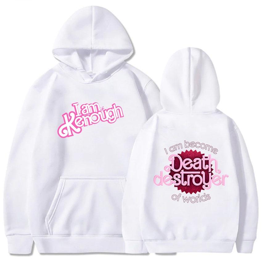 I Am Kenough Barbenheimer, ярко-розовые толстовки с капюшоном в стиле Барби, удобные повседневные мужские пуловеры с героями мультфильмов, толстовка для мужчин, осенняя флисовая толстовка XS белый
I Am Kenough Barbenheimer, ярко-розовые толстовки с капюшоном в стиле Барби, удобные повседневные мужские пуловеры с героями мультфильмов, толстовка для мужчин, осенняя флисовая толстовка XS белый