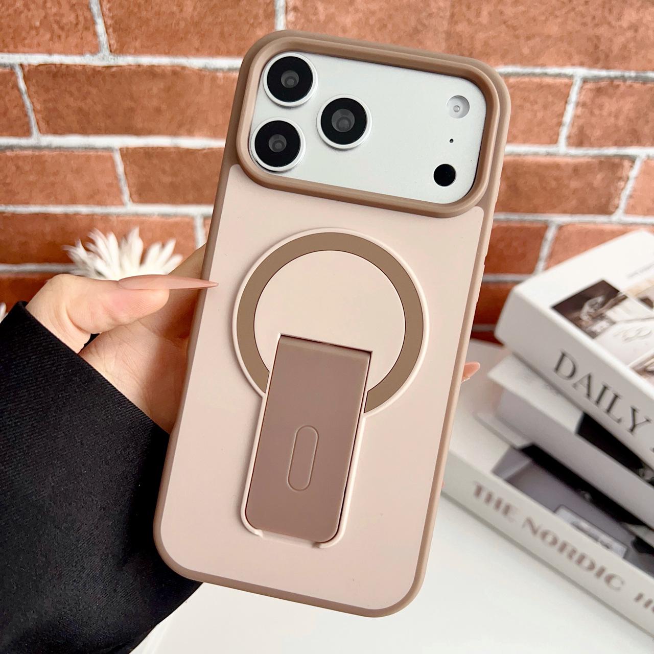 iPhone 17 Pro Max Contrast Color Phone Case with Magnetic Stand - Solid Apple Color, Soft Edge, Hard Shell 17 хакі
iPhone 17 Pro Max Contrast Color Phone Case with Magnetic Stand - Solid Apple Color, Soft Edge, Hard Shell 17 хакі