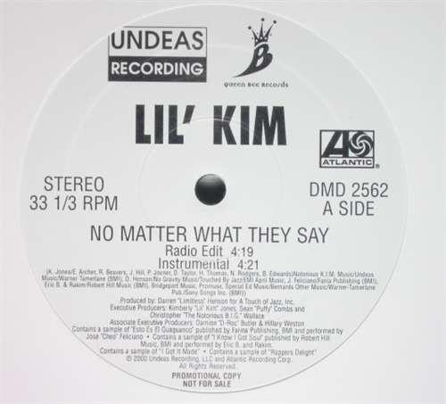 12-дюймовая пластинка LIL KIM - No Matter What They Say DMD2562 Undeas Recordin 2000 US Dance & Electronica Б/У
12-дюймовая пластинка LIL KIM - No Matter What They Say DMD2562 Undeas Recordin 2000 US Dance & Electronica Б/У