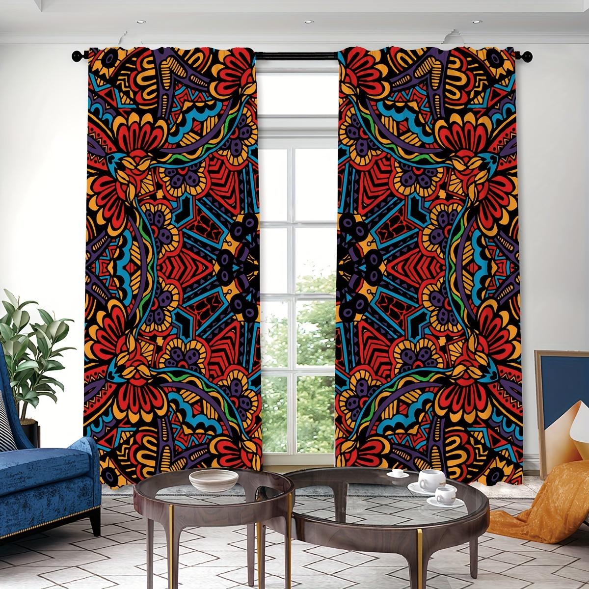 Two Pieces Tribal Vintage Ethnic Style Printed Curtains Rod Pocket Curtain Great for Restaurant Public Place Living Space Bedroom Office 2x60Wx50H(CM)&Rod Pocket
Two Pieces Tribal Vintage Ethnic Style Printed Curtains Rod Pocket Curtain Great for Restaurant Public Place Living Space Bedroom Office 2x60Wx50H(CM)&Rod Pocket