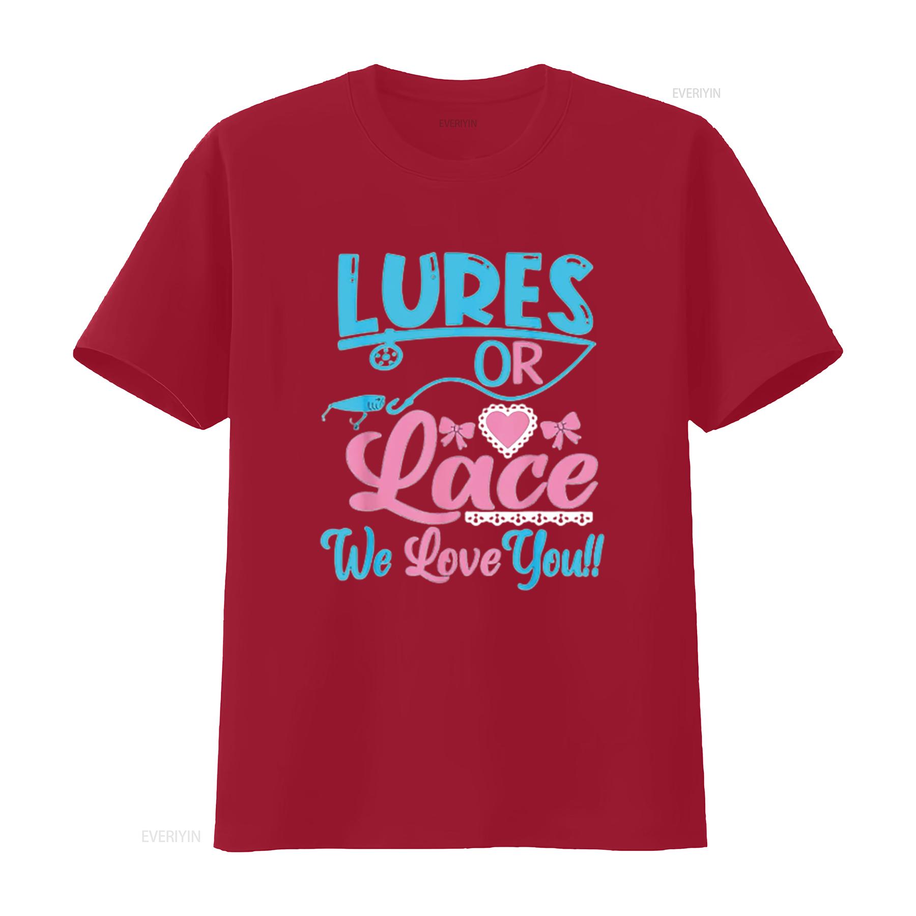 Lures or Lace We Love You Gender Reveal Party Baby Shower Womens T Shirt White Large vintage Washed Breathable fashion S
Lures or Lace We Love You Gender Reveal Party Baby Shower Womens T Shirt White Large vintage Washed Breathable fashion S