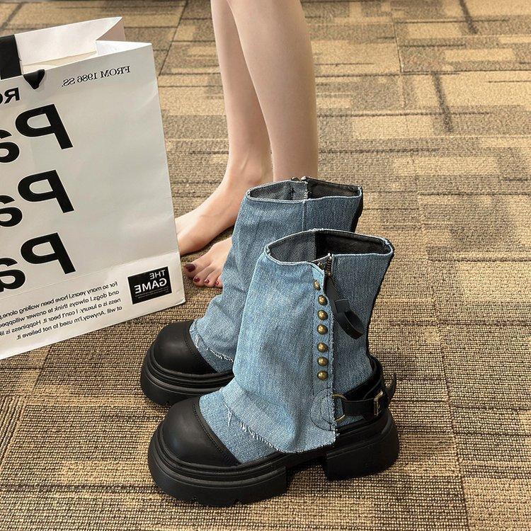 Нишевый дизайн брюки сапоги женские корейская версия кукольная голова маффин ботинок ковбойские сапоги модные универсальные средние сапоги сигаретные сапоги 40
Нишевый дизайн брюки сапоги женские корейская версия кукольная голова маффин ботинок ковбойские сапоги модные универсальные средние сапоги сигаретные сапоги 40