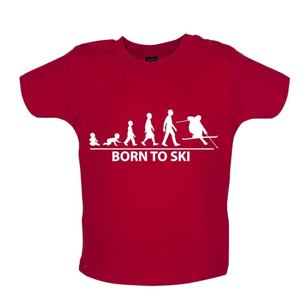 Born To Ski - Baby Kids Boys Girls Unisex T-Shirt / Babygrow - Skiier Skiing Snow Slopes Winter Holiday 110
Born To Ski - Baby Kids Boys Girls Unisex T-Shirt / Babygrow - Skiier Skiing Snow Slopes Winter Holiday 110