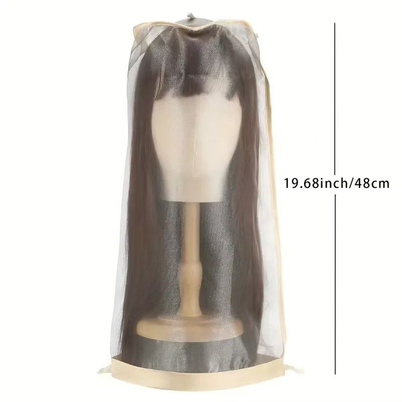 Transparent Foldable Women Long Wig Bandeau Pieces Hair Band Hair Piece Protection Storage Cover Wig Dustproof Cover Length 50cm((Without bracket))
Transparent Foldable Women Long Wig Bandeau Pieces Hair Band Hair Piece Protection Storage Cover Wig Dustproof Cover Length 50cm((Without bracket))