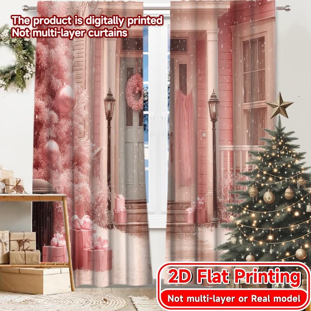 2D FLAT PRINTING 2pcs Curtains (Without Rod) Christmas Scene with Pink Tree Saint Patrick is Day Festival Popular 100*130 Grommet Top 1pcs
2D FLAT PRINTING 2pcs Curtains (Without Rod) Christmas Scene with Pink Tree Saint Patrick is Day Festival Popular 100*130 Grommet Top 1pcs