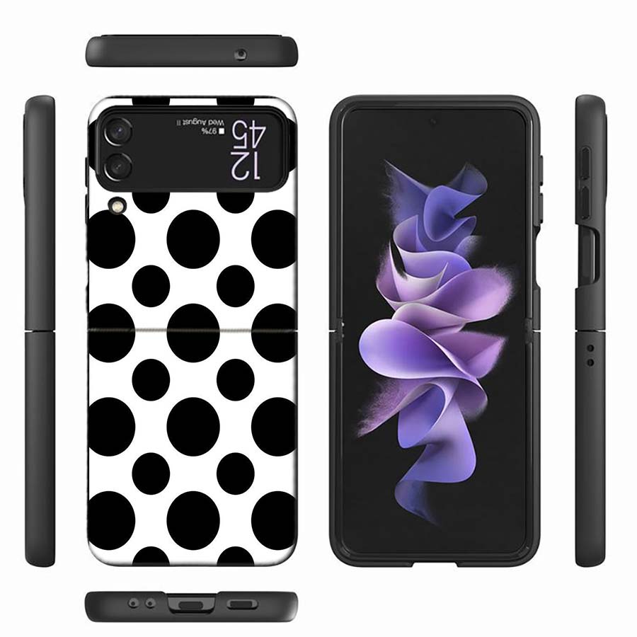 Черно-белый горошек Защитный чехол для телефона для Samsung Z Flip 6 7 5G Z Flip 5 Galaxy Z Flip 3 4 5G ZFlip Ударопрочный Жесткий Co Galaxy Z Flip 4 5G
Черно-белый горошек Защитный чехол для телефона для Samsung Z Flip 6 7 5G Z Flip 5 Galaxy Z Flip 3 4 5G ZFlip Ударопрочный Жесткий Co Galaxy Z Flip 4 5G
