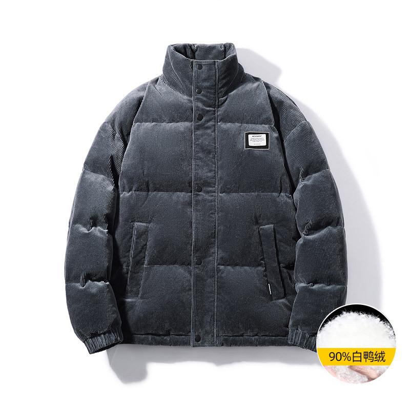 Men s new casual plus-size corduroy down jacket dad warm thickened loose white duck down stand-up collar jacket M темно-сірий
Men s new casual plus-size corduroy down jacket dad warm thickened loose white duck down stand-up collar jacket M темно-сірий