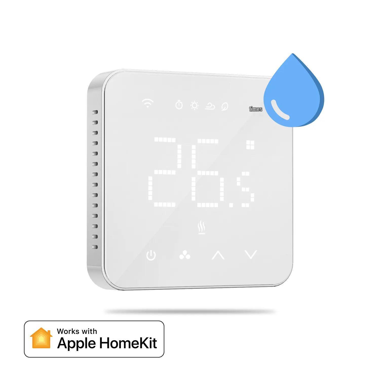 HomeKit Smart Thermostat Control Panel for Water/Electric/Floor Heating, Compatible with Apple Home and Siri, Remote Temperature Control.
HomeKit Smart Thermostat Control Panel for Water/Electric/Floor Heating, Compatible with Apple Home and Siri, Remote Temperature Control.