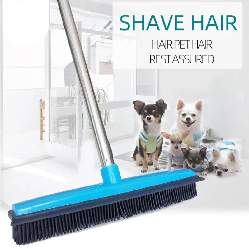 Rubber Broom Pet Hair Lint Removal Device Telescopic Bristles Magic Clean Sweeper Squeegee Scratch Bristle Long Push Broom Soft
Rubber Broom Pet Hair Lint Removal Device Telescopic Bristles Magic Clean Sweeper Squeegee Scratch Bristle Long Push Broom Soft