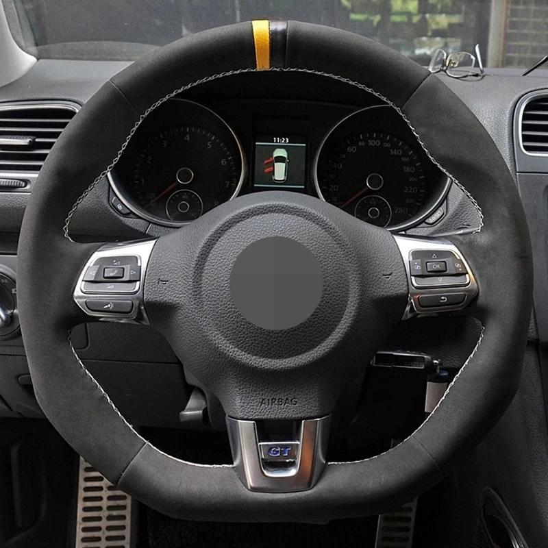 Индивидуальный чехол на руль автомобиля, черная замша для Volkswagen Golf 6 GTI MK6 VW Polo GTI Scirocco R Passat CC R-Line Style 13
Индивидуальный чехол на руль автомобиля, черная замша для Volkswagen Golf 6 GTI MK6 VW Polo GTI Scirocco R Passat CC R-Line Style 13