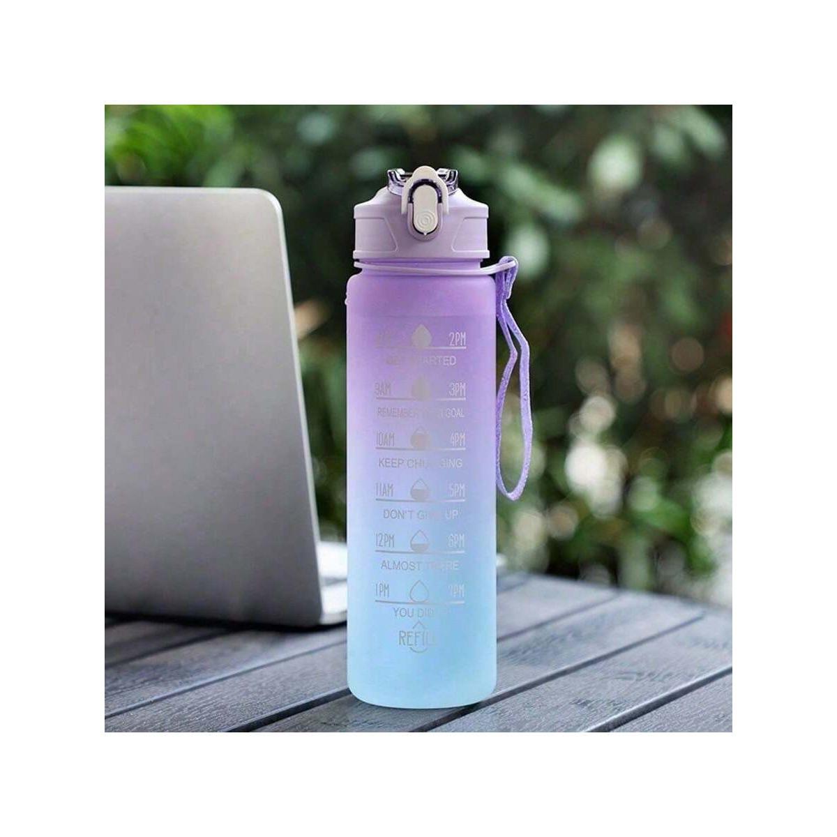 Gradient colored water cup with water level marker and straw, leak proof plastic water cup with handle, suitable for gym, office, outdoor activities 26x7cm
Gradient colored water cup with water level marker and straw, leak proof plastic water cup with handle, suitable for gym, office, outdoor activities 26x7cm
