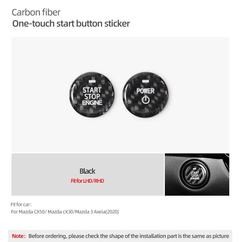 For Mazda CX-50 Mazda CX-30 Mazda 3 Axela 2020- Carbon Fiber Engine Ignition Start Stop Trim Stickers Car Interior Accessories
For Mazda CX-50 Mazda CX-30 Mazda 3 Axela 2020- Carbon Fiber Engine Ignition Start Stop Trim Stickers Car Interior Accessories