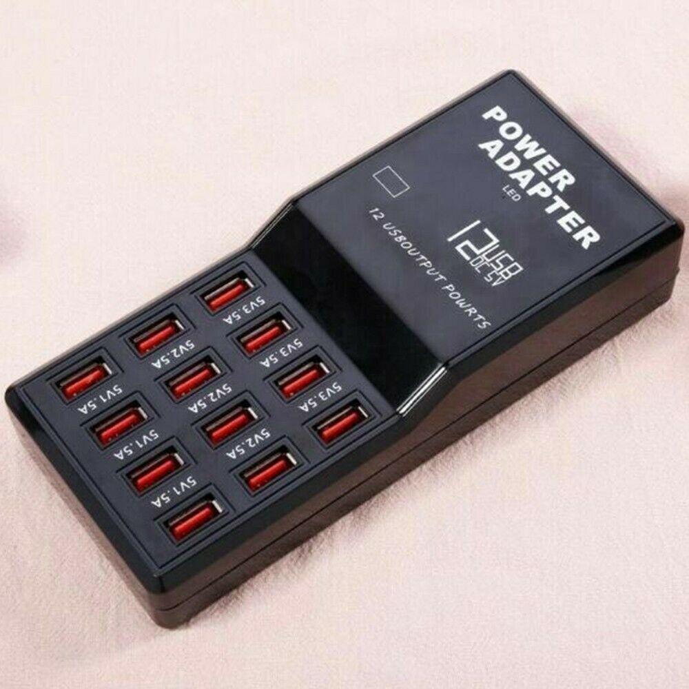 Portable 12 Ports 5V 1.5A-3.5A Travel Desktop USB Charger Hub Multi USB Charging Station For Mobile Phone Tablet US EU AU Plug EU чорний
Portable 12 Ports 5V 1.5A-3.5A Travel Desktop USB Charger Hub Multi USB Charging Station For Mobile Phone Tablet US EU AU Plug EU чорний
