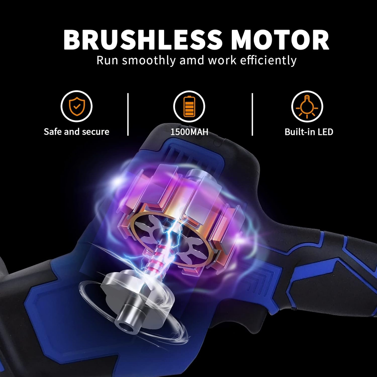 21V Brushless One-Handed Reciprocating Saw,Cordless Saw Ultra-Light Electric Saw Kit with 2×1.5Ah Battery,4 Saw Blades,0-1900 RPM,LED Light,2 Reciprocating Saw with 1
21V Brushless One-Handed Reciprocating Saw,Cordless Saw Ultra-Light Electric Saw Kit with 2×1.5Ah Battery,4 Saw Blades,0-1900 RPM,LED Light,2 Reciprocating Saw with 1