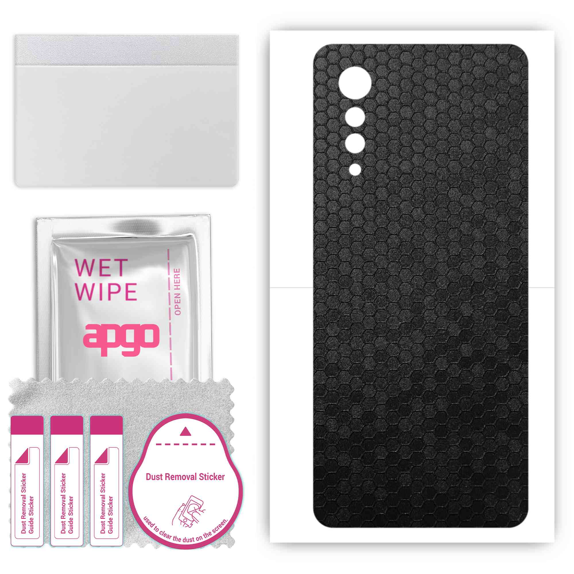 Apgo Protective Skin Sticker для задньої панелі, сумісний із LG Velvet 5G UW, Wrap Film, Foil, Vinyl - Pattern Black Honeycomb
Apgo Protective Skin Sticker для задньої панелі, сумісний із LG Velvet 5G UW, Wrap Film, Foil, Vinyl - Pattern Black Honeycomb
