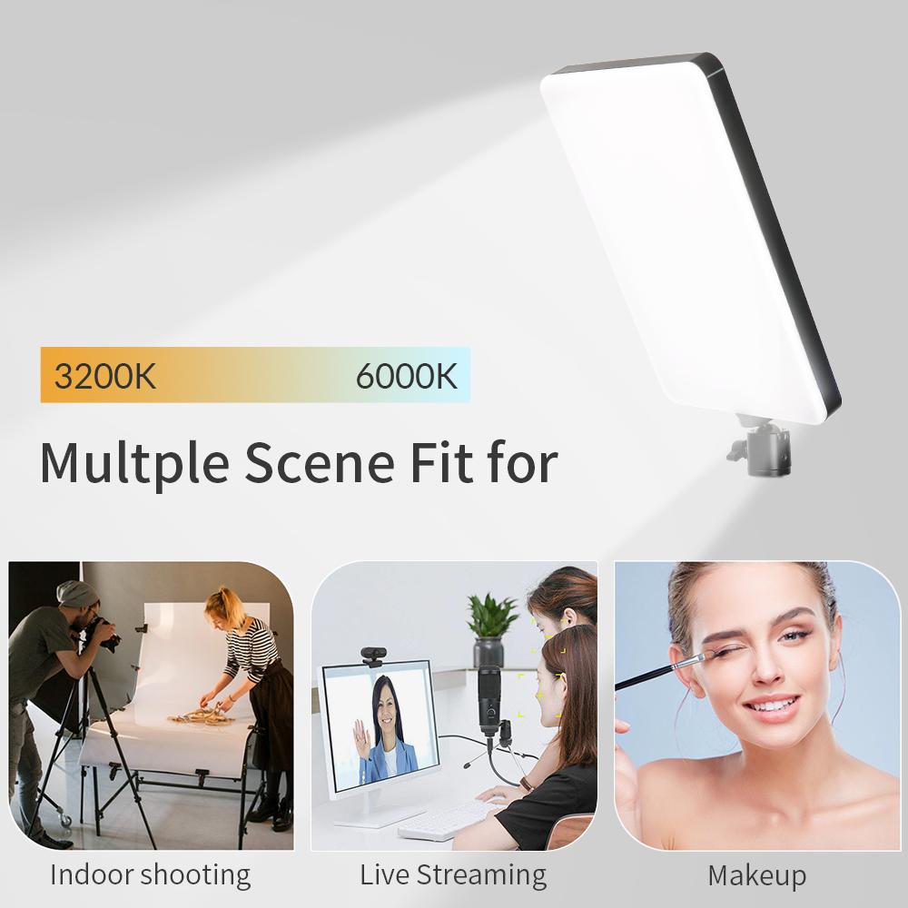Dimmable 10inch Led Video Light Panel With Monopod Mount 3200k-6000k Photography Lighting Remote Control For Youtube Video Lamp
Dimmable 10inch Led Video Light Panel With Monopod Mount 3200k-6000k Photography Lighting Remote Control For Youtube Video Lamp