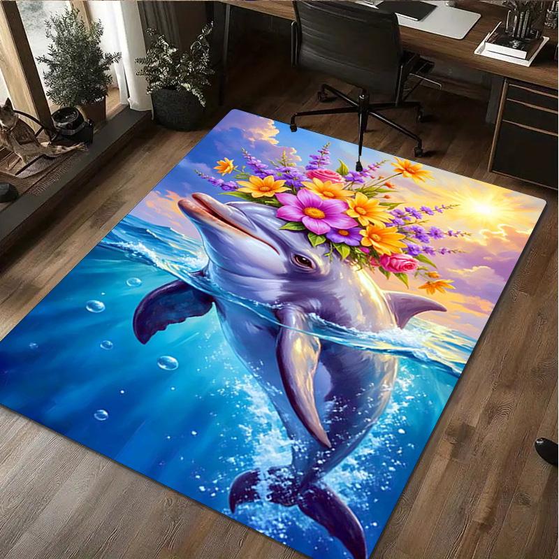 1Pc Dolphin Rug - Home carpet Office Decorative Carpet For Living Room Bedroom Door Mat Floor Rug Computer Chair Area Rug 40x60cm( 15x23in )
1Pc Dolphin Rug - Home carpet Office Decorative Carpet For Living Room Bedroom Door Mat Floor Rug Computer Chair Area Rug 40x60cm( 15x23in )
