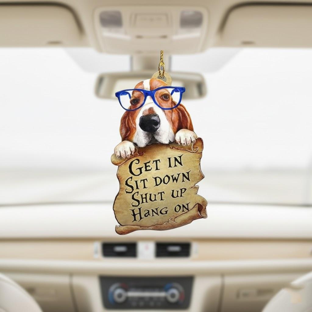 Cute Dog Acrylic Car Hanger Ornament Lovely Animal Decoration Two Sided Hanging Accessory for Car Interior Decor
Cute Dog Acrylic Car Hanger Ornament Lovely Animal Decoration Two Sided Hanging Accessory for Car Interior Decor