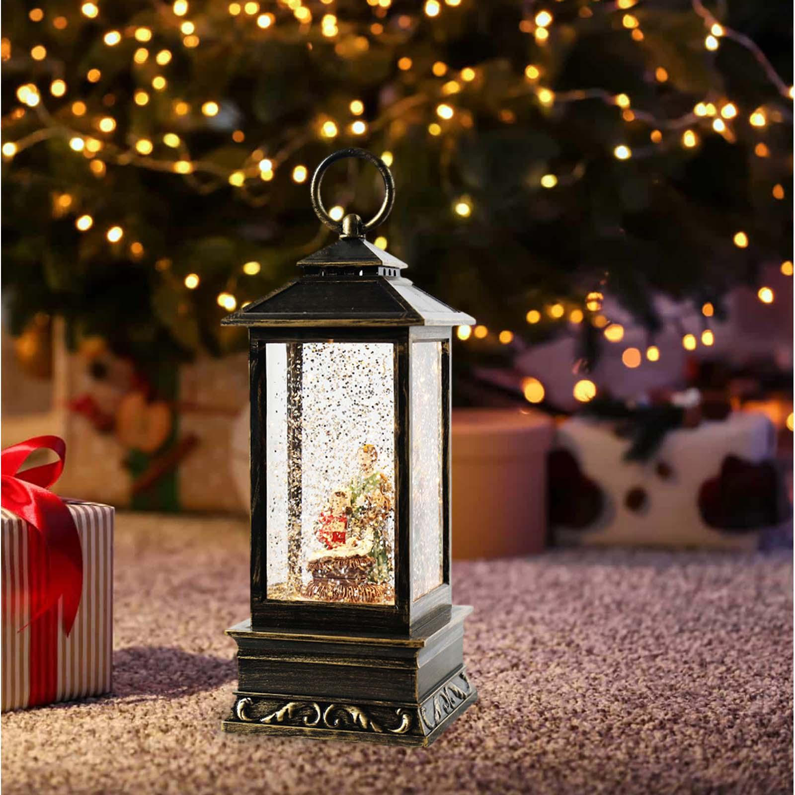 Christmas LED Lantern Decorative, Light up Ornament for Tabletop
Christmas LED Lantern Decorative, Light up Ornament for Tabletop