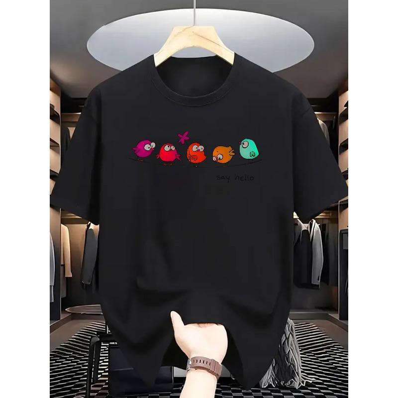 European Size Summer Men S Fashion Pattern Short-Sleeved T-Shirt Letter Pattern Printing 4XL чорний
European Size Summer Men S Fashion Pattern Short-Sleeved T-Shirt Letter Pattern Printing 4XL чорний