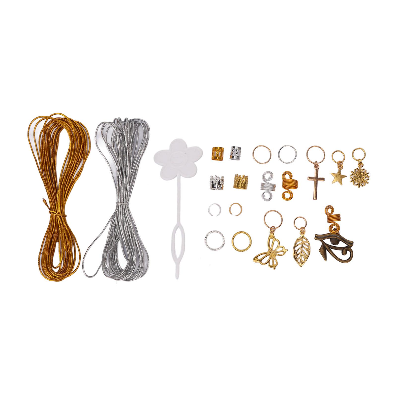 300pcs Dreadlocks Jewelry DIY Braids Accessories Hair Beader Gold Silver Thread Hair Pendants
300pcs Dreadlocks Jewelry DIY Braids Accessories Hair Beader Gold Silver Thread Hair Pendants
