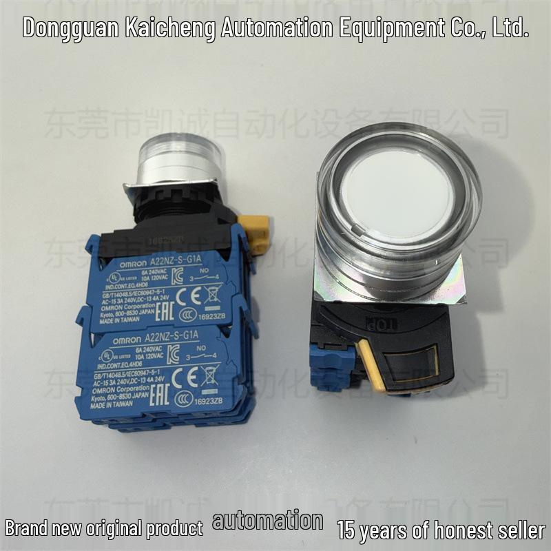 Omron A22NL-MGA-TWA Self-Locking White Push Button Switch, 220V, 4 Normally Closed, with Light. No
Omron A22NL-MGA-TWA Self-Locking White Push Button Switch, 220V, 4 Normally Closed, with Light. No