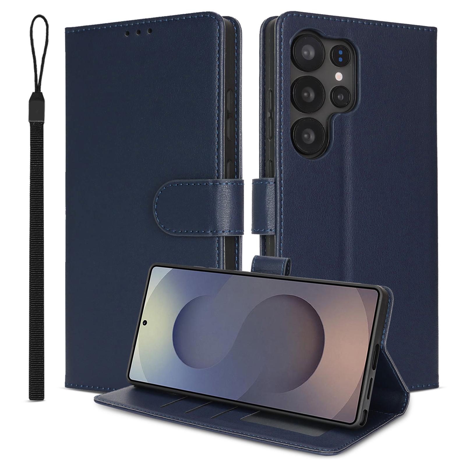 For Samsung Galaxy S25 Ultra Case RFID Blocking Flip Leather Phone Cover with Wrist Strap Blue
For Samsung Galaxy S25 Ultra Case RFID Blocking Flip Leather Phone Cover with Wrist Strap Blue