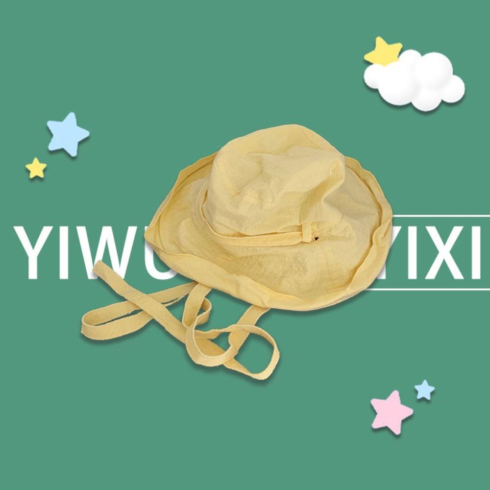 Sun Protection Sunshade Hats Wide Brim Cotton Caps Versatile Women Bucket Hat Outdoor