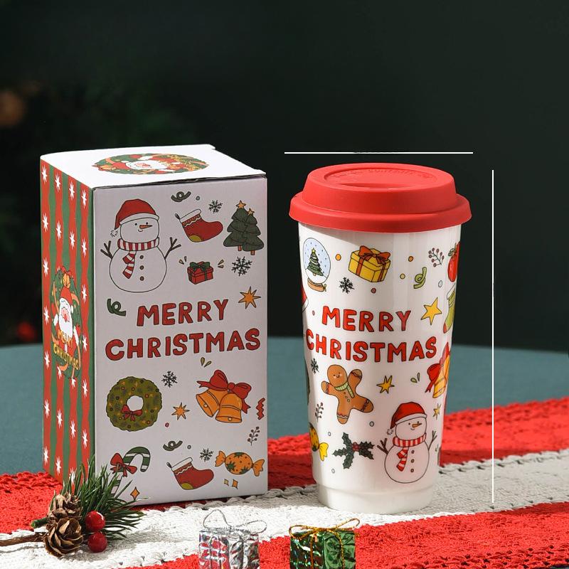 Рождественская керамическая повседневная чашка с крышкой Снеговик Старик Новоамериканская кофейная чашка Чашка для воды Высокая чашка Подарок Чашка для молочного чая 580ml
Рождественская керамическая повседневная чашка с крышкой Снеговик Старик Новоамериканская кофейная чашка Чашка для воды Высокая чашка Подарок Чашка для молочного чая 580ml