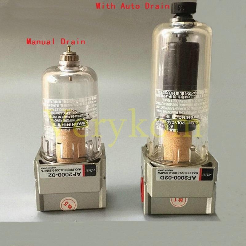 Verykom Pneumatic 1/4 air filter AF2000-02 1/4 inch with Copper cartridge Manual Automatic Drain AF2000-02D SMC Type 2000-02 Manual Drain
Verykom Pneumatic 1/4 air filter AF2000-02 1/4 inch with Copper cartridge Manual Automatic Drain AF2000-02D SMC Type 2000-02 Manual Drain