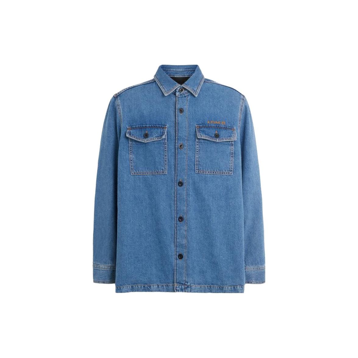 Coach Solid Color Single-Breasted Casual Long Sleeve Shirt Men shirts Indigo CK515-NJ7 M
Coach Solid Color Single-Breasted Casual Long Sleeve Shirt Men shirts Indigo CK515-NJ7 M