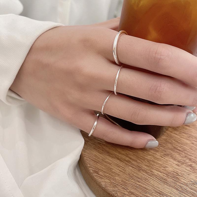 925 Silver Simple Open Ring - Light Luxury Japanese Korean Style, Non-Fading Design, Women’s Elegant Statement Jewelry Adjustable Open
925 Silver Simple Open Ring - Light Luxury Japanese Korean Style, Non-Fading Design, Women’s Elegant Statement Jewelry Adjustable Open