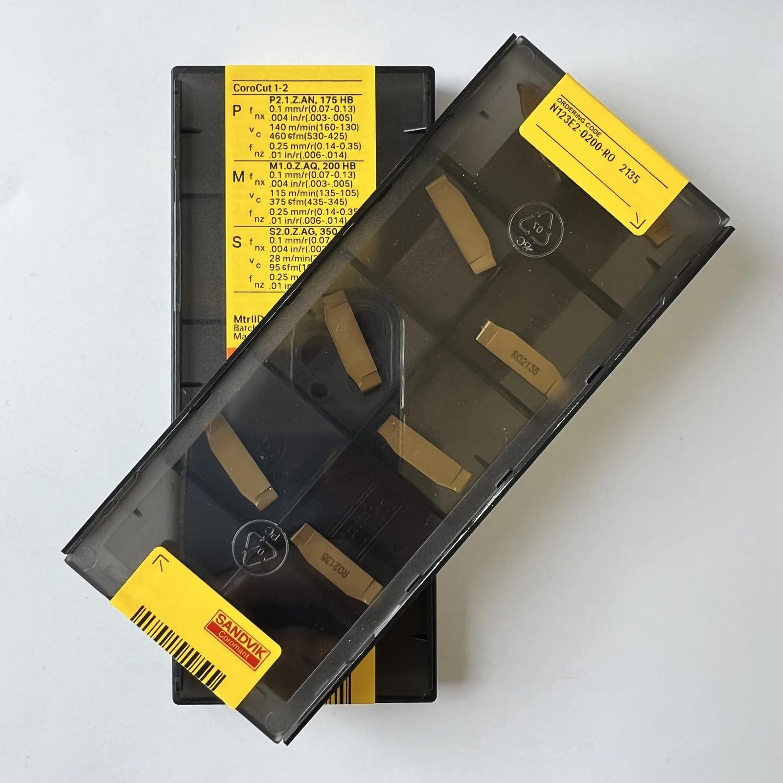 Original Sandvik / N123E2-0200-RO 2135 /CNC lathe carbide blade tool 10 Pcs
Original Sandvik / N123E2-0200-RO 2135 /CNC lathe carbide blade tool 10 Pcs