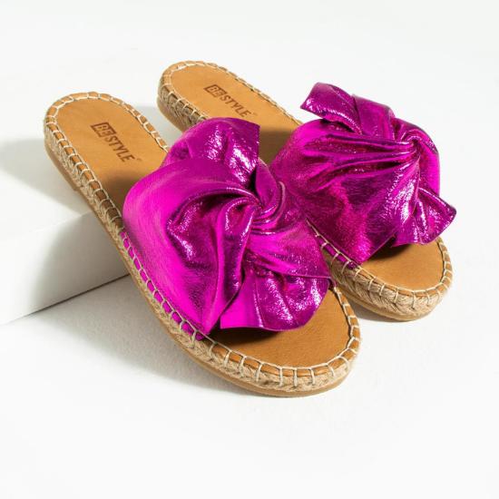 Женские тапочки Electra Metallic Fuchsia Geuine Leather Bow Detail на плоской подошве 2023
Женские тапочки Electra Metallic Fuchsia Geuine Leather Bow Detail на плоской подошве 2023