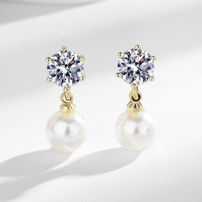 HuiSept Luxury Drop Earrings with Pearl Zircon Gemstone 925 Silver Jewelry for Female Wedding Bridal Promise Party Gift Ornament золотой
HuiSept Luxury Drop Earrings with Pearl Zircon Gemstone 925 Silver Jewelry for Female Wedding Bridal Promise Party Gift Ornament золотой