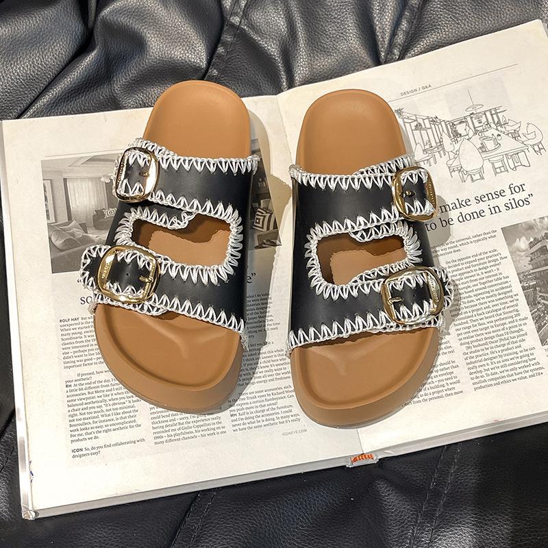 Ретро шлепанцы на толстой подошве женские летние новые однословные моп повседневные универсальные пляжные крутые шлепанцы 35 чёрный
Ретро шлепанцы на толстой подошве женские летние новые однословные моп повседневные универсальные пляжные крутые шлепанцы 35 чёрный