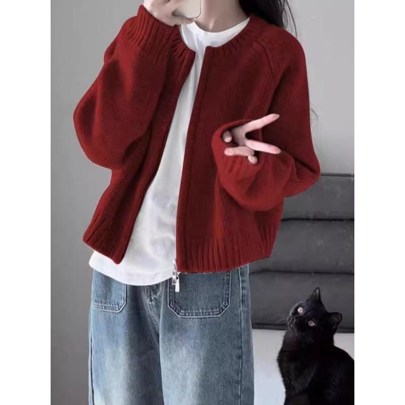 Women s Red Knitted Cardigan Sweater: Autumn/Winter Zipper Coat - Loose Casual Outerwear for Christmas/New Year S (80-95) армия зеленый
Women s Red Knitted Cardigan Sweater: Autumn/Winter Zipper Coat - Loose Casual Outerwear for Christmas/New Year S (80-95) армия зеленый