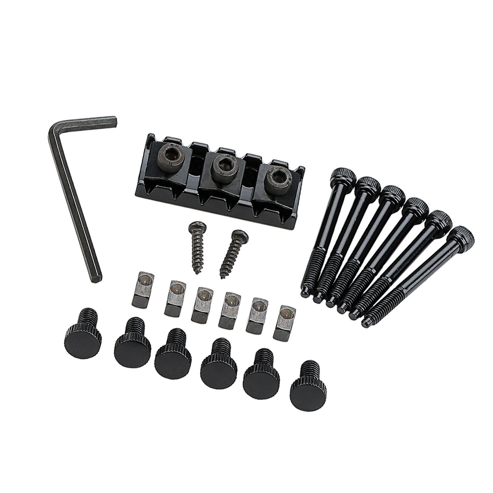 Metal Guitar String Locking Nut with Screws and Wrench Electric Guitar Lock Nut Musical Instrument Parts Enduring 1
Metal Guitar String Locking Nut with Screws and Wrench Electric Guitar Lock Nut Musical Instrument Parts Enduring 1