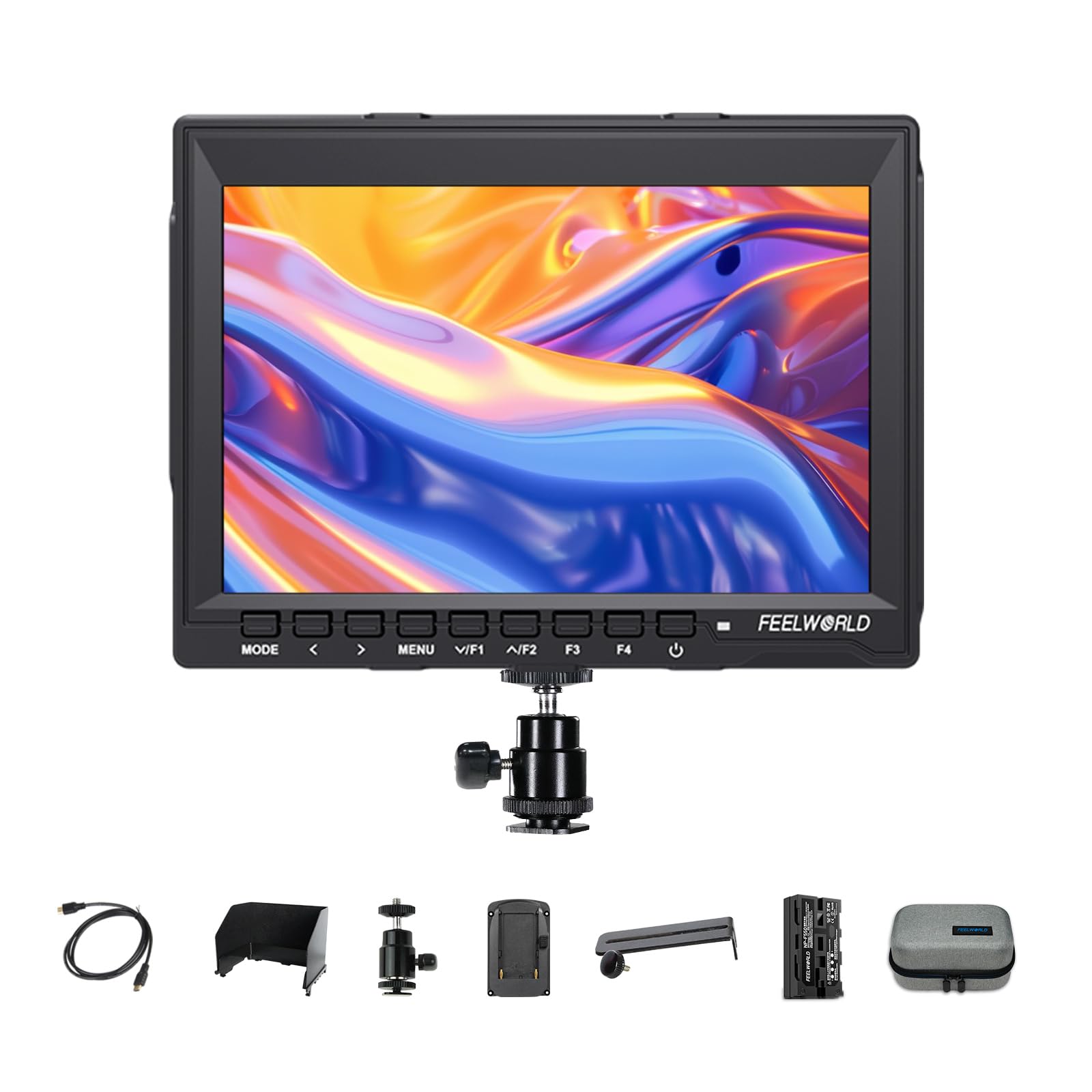 FEELWORLD FW759 Полевой монитор для DSLR-камеры Full HD Яркость Вспомогательный 4K HDMI-вход 7-дюймовый монитор, 1280x800, Гистограмма, Фокус, (с F550)
FEELWORLD FW759 Полевой монитор для DSLR-камеры Full HD Яркость Вспомогательный 4K HDMI-вход 7-дюймовый монитор, 1280x800, Гистограмма, Фокус, (с F550)