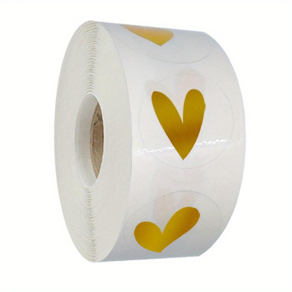 500pcs Golden Heart Envelope Seals | Round PVC Stickers, Glossy Finish, Single Use, Thank You Labels for Small Business, Mailing, Wedding Party Suppli 1inch/2.5cm
500pcs Golden Heart Envelope Seals | Round PVC Stickers, Glossy Finish, Single Use, Thank You Labels for Small Business, Mailing, Wedding Party Suppli 1inch/2.5cm