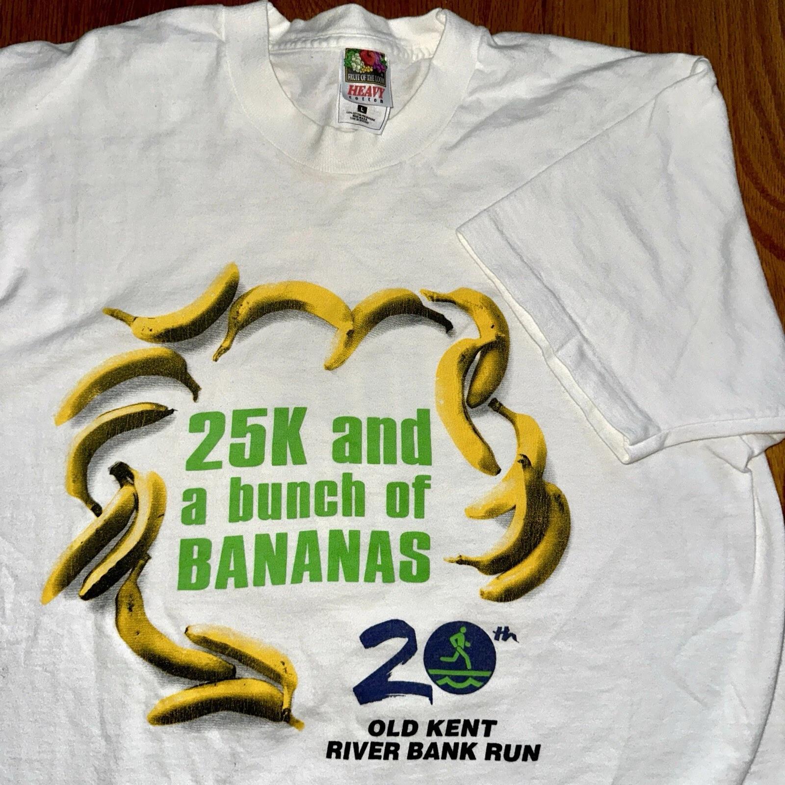 USA Track Field Funny Bananas VTG T Shirt 90s Single Stitch 25K Quote Fruit Joke 3XL
USA Track Field Funny Bananas VTG T Shirt 90s Single Stitch 25K Quote Fruit Joke 3XL