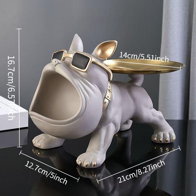 Resin Bulldog Statue With Zinc Alloy Handcrafted Pet Decor Figurine for Home Desk Bookshelf Men Women Storage Key Holder Jewelry сірий
Resin Bulldog Statue With Zinc Alloy Handcrafted Pet Decor Figurine for Home Desk Bookshelf Men Women Storage Key Holder Jewelry сірий