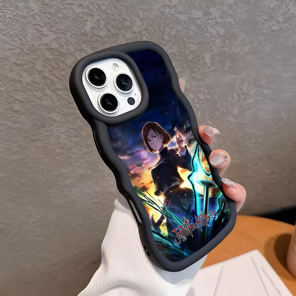 Jujutsu Kaisen Nobara Mobile Phone Case for iPhone 17 16 15 14 13 12 11 Air Pro Max Plus Wavy Edge TPU Colorful Cover Cellphones iPhone17
Jujutsu Kaisen Nobara Mobile Phone Case for iPhone 17 16 15 14 13 12 11 Air Pro Max Plus Wavy Edge TPU Colorful Cover Cellphones iPhone17