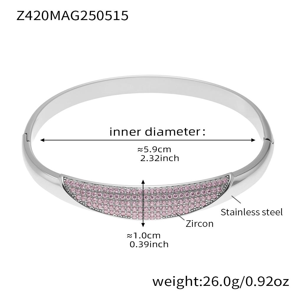 Luxury Bracelets Bangles In Stainless Steel With Shiny Zircon 18k Gold Plated Non Tarnish Minimalist Bracelet Bangle For Women
Luxury Bracelets Bangles In Stainless Steel With Shiny Zircon 18k Gold Plated Non Tarnish Minimalist Bracelet Bangle For Women