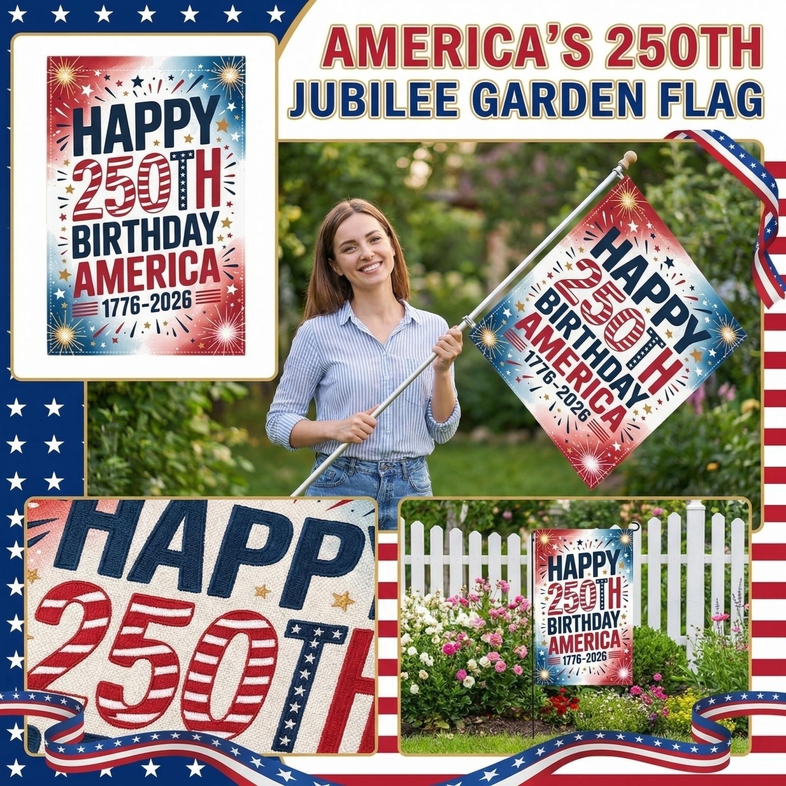 The People 1776-2026 Flag Memorial Day Patriotic 250th Birthday 250 Years United States Indoor Garden Decoration (250 YEARS) One Size
The People 1776-2026 Flag Memorial Day Patriotic 250th Birthday 250 Years United States Indoor Garden Decoration (250 YEARS) One Size