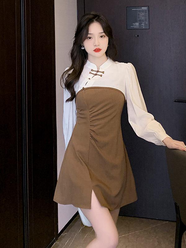 Spring French Long Sleeve Cover-up & Waist-Cinching Slim Camisole Dress Set for Women L
Spring French Long Sleeve Cover-up & Waist-Cinching Slim Camisole Dress Set for Women L