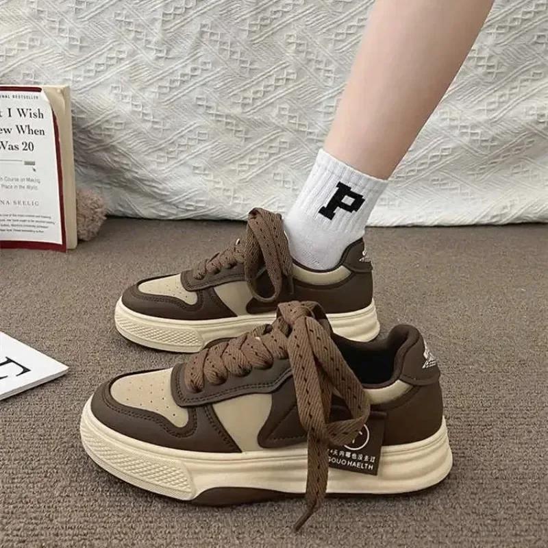 Модные женские кроссовки Board Shoes New Muffin Thick Bottom Khaki Black White Color Matching Fashion Women Shoes Casual Sports Shoes 35 чёрный
Модные женские кроссовки Board Shoes New Muffin Thick Bottom Khaki Black White Color Matching Fashion Women Shoes Casual Sports Shoes 35 чёрный